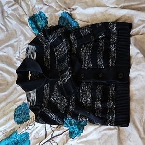 Calvin Klein Jeans black knit cardigan